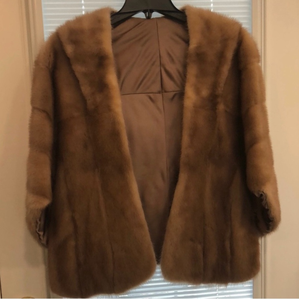 Vintage Luxurious Brown Fur wrap stole